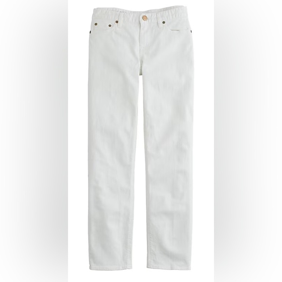 J. Crew Matchstick jean in white Sz 28 Low Rise Cotton Some Stretch - Picture 2 of 8